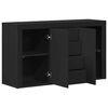 vidaXL Sideboard Black 47.24 x 14.17 x 27.17 in Engineered Wood