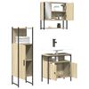 vidaXL Bathroom Furniture Set Sonoma Oak