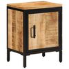 vidaXL Bedside Cabinet Natural mango wood Solid mango wood, iron Small