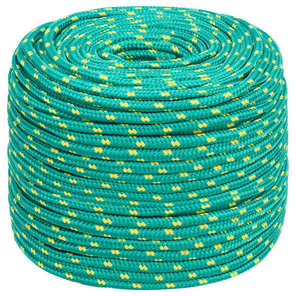 vidaXL Boat Rope Green 0.24 " 328.1 ' Polypropylene