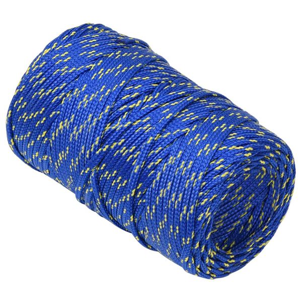 vidaXL Boat Rope Blue 0.08 " 328.1 ' Polypropylene