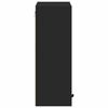 vidaXL Bathroom Cabinet Wall-mounted Black 15.35 x 9.25 x 25.59 in
