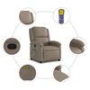 vidaXL Massage Recliner Chair Cappuccino