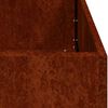 vidaXL Planter Rusty Weathering steel Large Decorative Inlays Planter