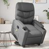 vidaXL Stand Up Massage Recliner Chair Grey