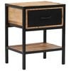 vidaXL Bedside Cabinet Solid Mango Wood 15.7"x11.8"x19.6"