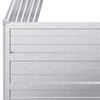 vidaXL Garden Raised Bed Silver Galvanized steel 39.4 x 15.7 x 30.3 in