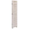 vidaXL 4-Panel Room Divider White 55.1"x65" Wood