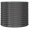 vidaXL Garden Planter Anthracite Powder-coated steel Medium Durable