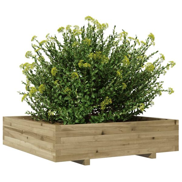vidaXL Garden Planter Natural Wood Treated Pine Wood Tough