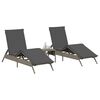 vidaXL Sun Lounger Grey
