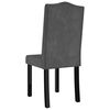 vidaXL Dining Chairs 6 pcs Dark Gray Velvet