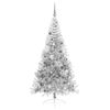 vidaXL Artificial Pre-lit Christmas Tree Silver 82.7" PET