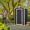 Keter Garden Shed Dark Grey Polypropylene Compact Garden Shed