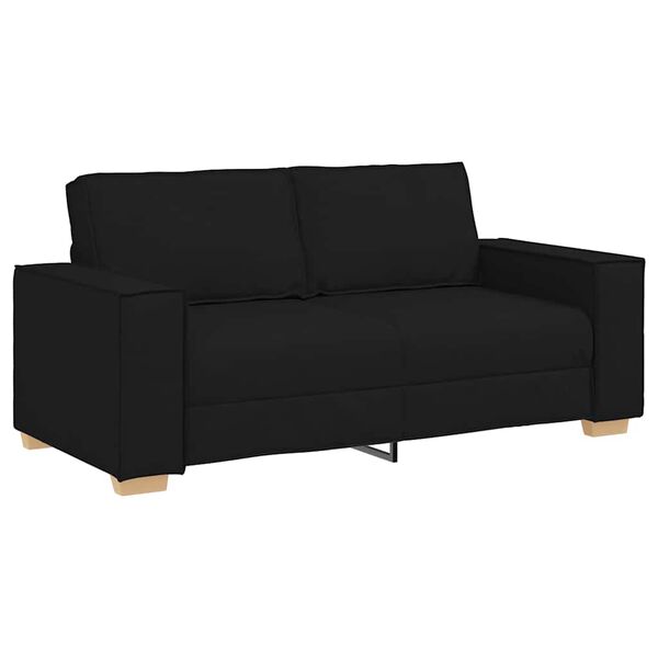 vidaXL 2-Seater Sofa Black 55.1 " Fabric