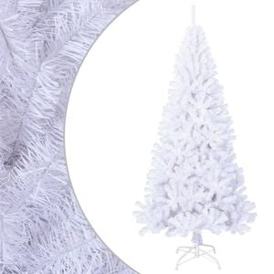 vidaXL Artificial Christmas Tree White PVC, Steel Extra large