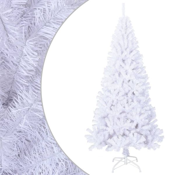 vidaXL Artificial Christmas Tree White PVC, Steel Extra large