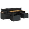 vidaXL Garden Sofa Set Black