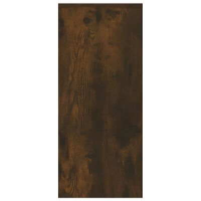 vidaXL Sideboard Smoked Oak 40.2"x13"x29.5" Engineered Wood