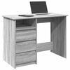 vidaXL Desk Grey Sonoma Engineered Wood Standard Desk Rectangular