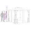 vidaXL Gazebo with Nets 9.8'x9.8'x8.7' Anthracite