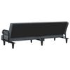 vidaXL Sofa Bed Dark Grey Velvet, Plywood, Foam Large