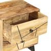vidaXL Bedside Cabinet Golden Brown Solid Mango Wood 15.7x11.8x19.7 in