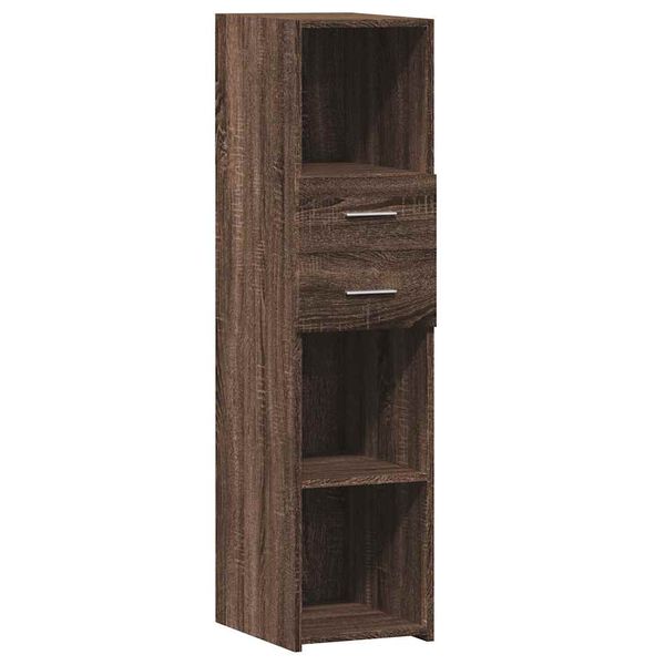 vidaXL Highboard Brown oak Engineered wood Medium Highboard