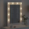 vidaXL Vanity Mirror with Mirror White 27.56 x 19.69 x 7.09 in