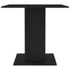 vidaXL Dining Table Black Engineered wood 31.5 x 31.5 in Durable
