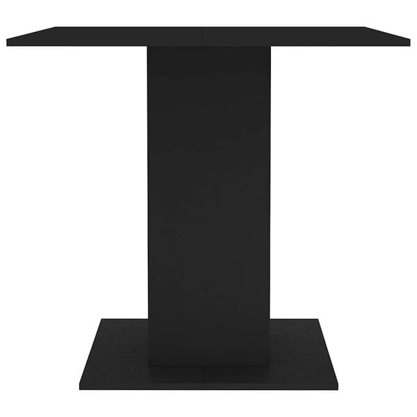vidaXL Dining Table Black Engineered wood 31.5 x 31.5 in Durable