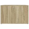 vidaXL Bedside Table Sonoma Oak Engineered wood Large Bedside Table