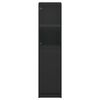 vidaXL Highboard Black Engineered wood, Glass Tall Highboard