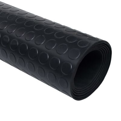 vidaXL Rubber Floor Mat Anti-Slip with Dots 6.6'x3.3'