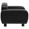 vidaXL Dog Sofa Black Faux leather, solid fir wood 31.5x19.7x15.7 in