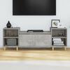 vidaXL TV Cabinet Concrete Grey Engineered wood 63 inches