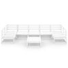 vidaXL 8 Piece Patio Lounge Set Solid Pinewood