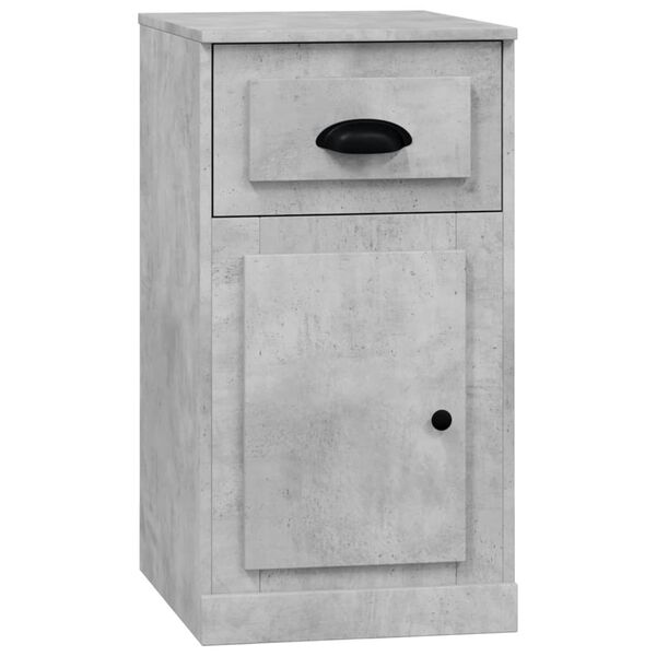 vidaXL Side Cabinet Concrete Grey Engineered wood 15.7x19.7x29.5 in
