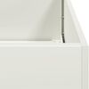 vidaXL Planter White Cold-rolled steel Large Durable Planter