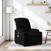 vidaXL Massage Recliner Chair Black Fabric, metal, plywood, foam, pp fiber