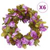 vidaXL Christmas Flower Garland Light Purple Faux Silk, PE 98.4 in