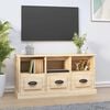 vidaXL TV Cabinet Sonoma Oak Engineered Wood TV Cabinet Rectangular