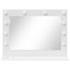 vidaXL Vanity Mirror with Mirror White 23.62 x 17.72 x 7.09 in