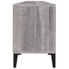 vidaXL TV Cabinet Grey Sonoma Engineered Wood 59.1 x 11.8 x 17.5 in