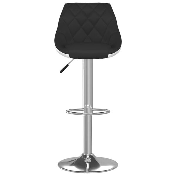 vidaXL Bar Stool Set of 2 Black and White