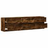 vidaXL TV Cabinet Smoked oak Engineered wood Large TV Cabinet