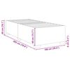 vidaXL Bed Frame Light grey 100% polyester, plywood, engineered wood