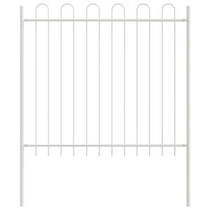 vidaXL Garden Fence 2 pcs Grey 11.15 x 1.97 ft Powder-coated Steel