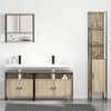vidaXL Bathroom Furniture Set 4 pcs Sonoma Oak Engineered Wood