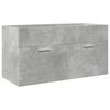vidaXL Bathroom Furniture Set Concrete grey Engineered wood